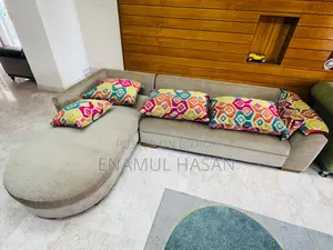 এল-শেপ সোফা সেট