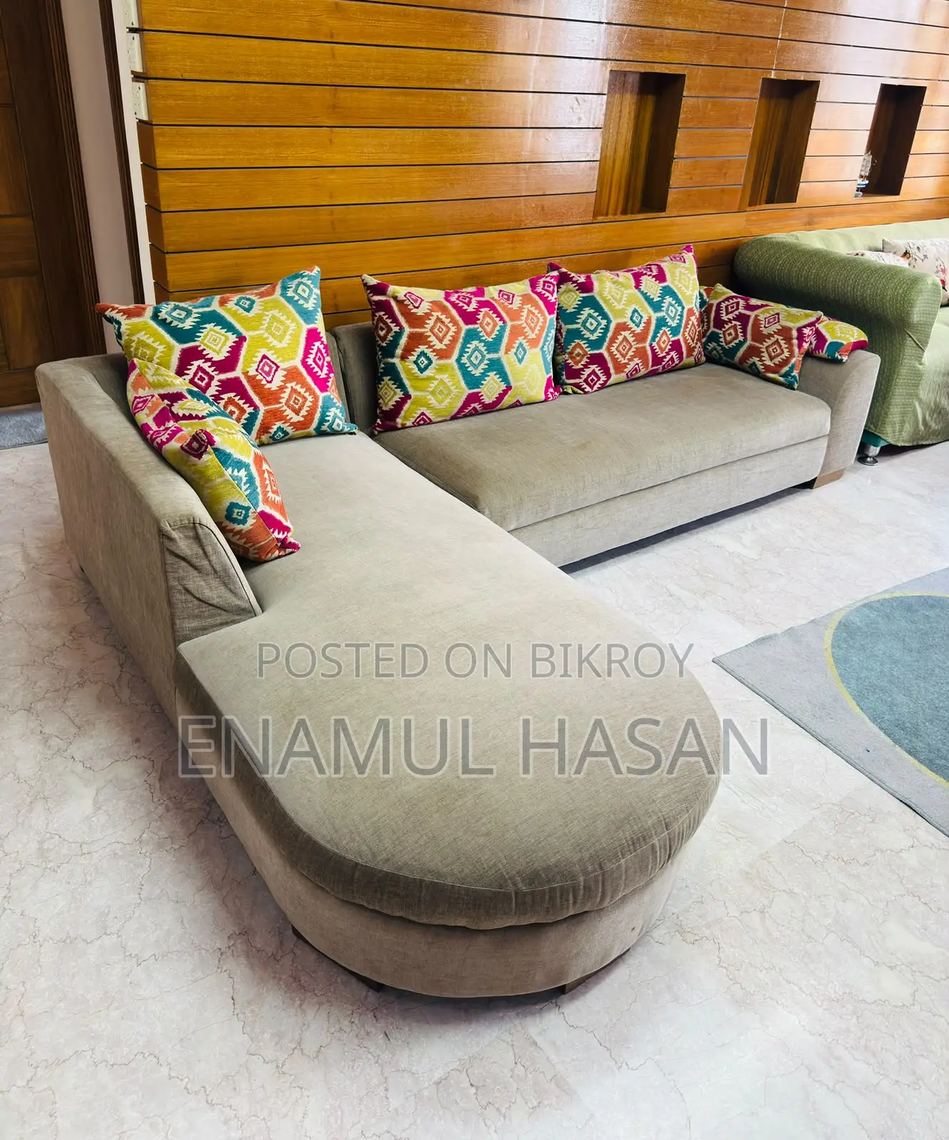 এল-শেপ সোফা সেট