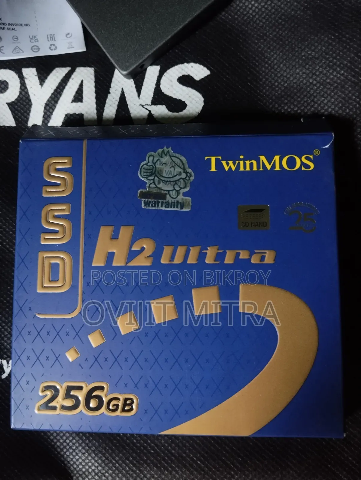 TwinMOS 256GB SATA SSD | ওয়ারেন্টি উপলব্ধ, চমৎকার অবস্থা