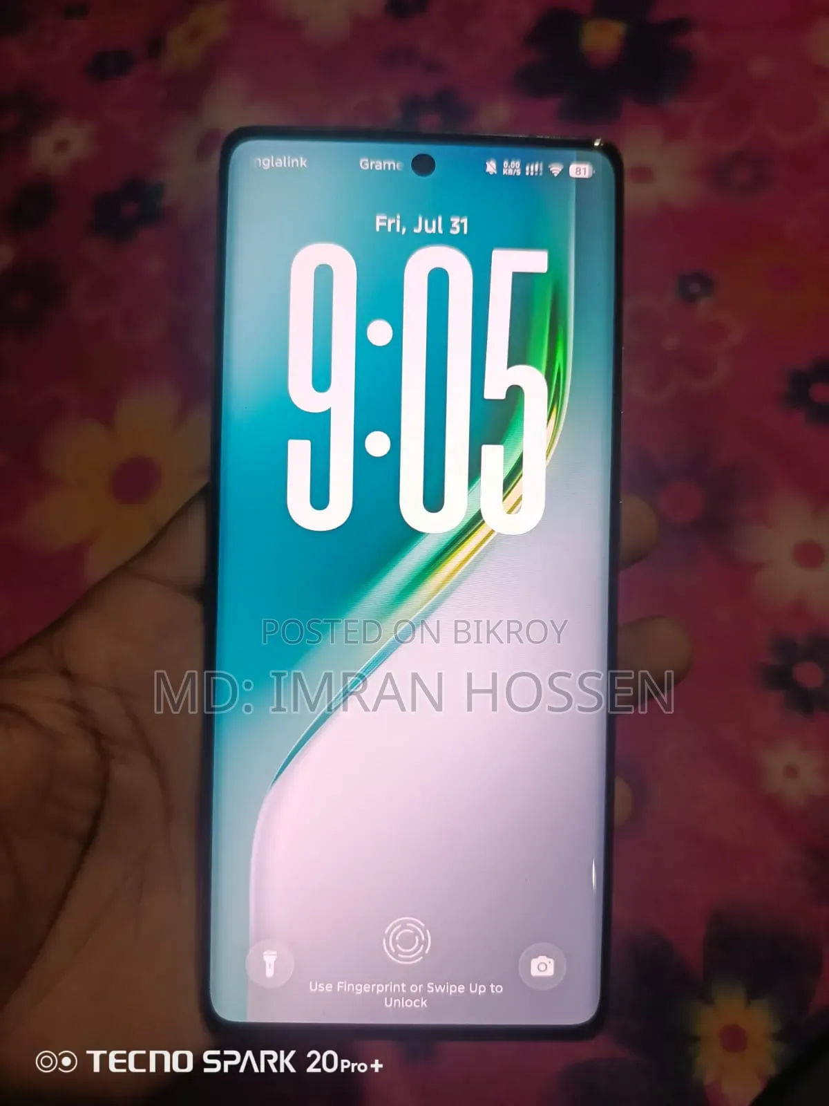Tecno Camon 40 Pro 4G 256 GB Blue