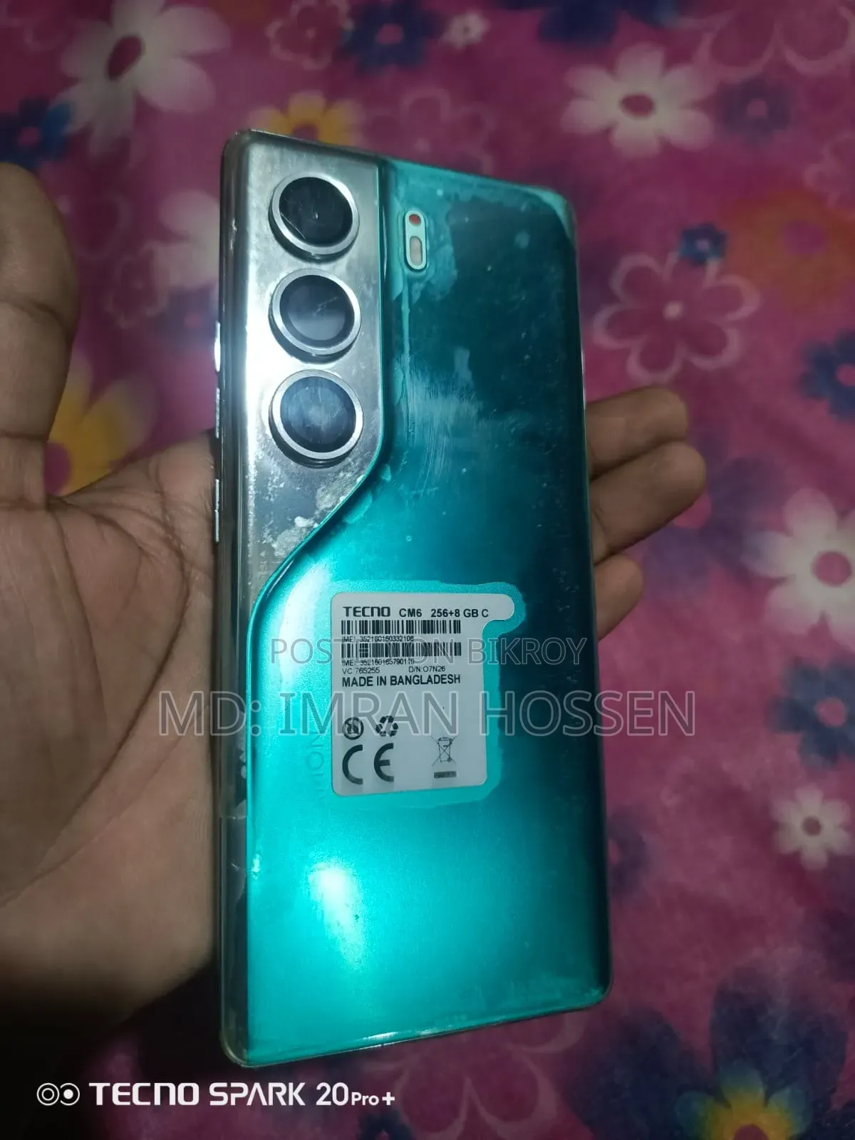 Tecno Camon 40 Pro 4G 256 GB Blue