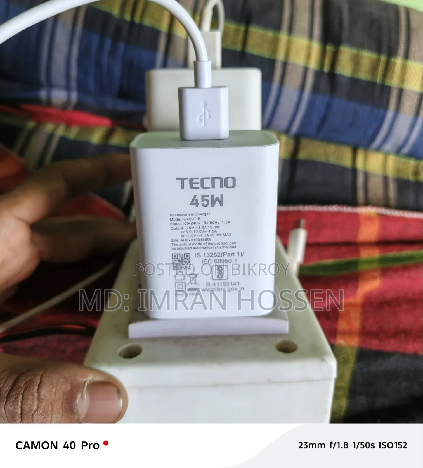 Tecno Camon 40 Pro 4G 256 GB Blue