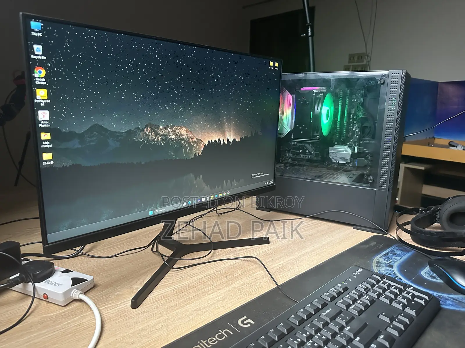 Desktop Computer MSI model 16GB AMD Ryzen 7 HDD+SSD 1TB