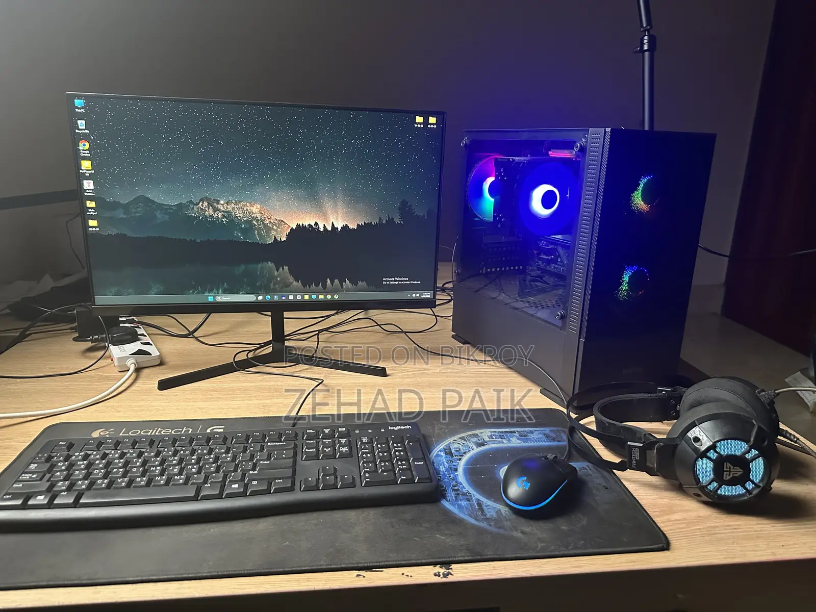 Desktop Computer MSI model 16GB AMD Ryzen 7 HDD+SSD 1TB