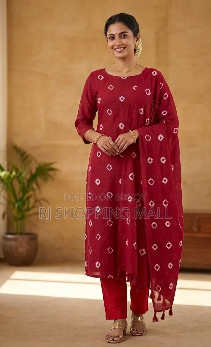 Block Batik থ্রী পিস/ গজ কাপড়