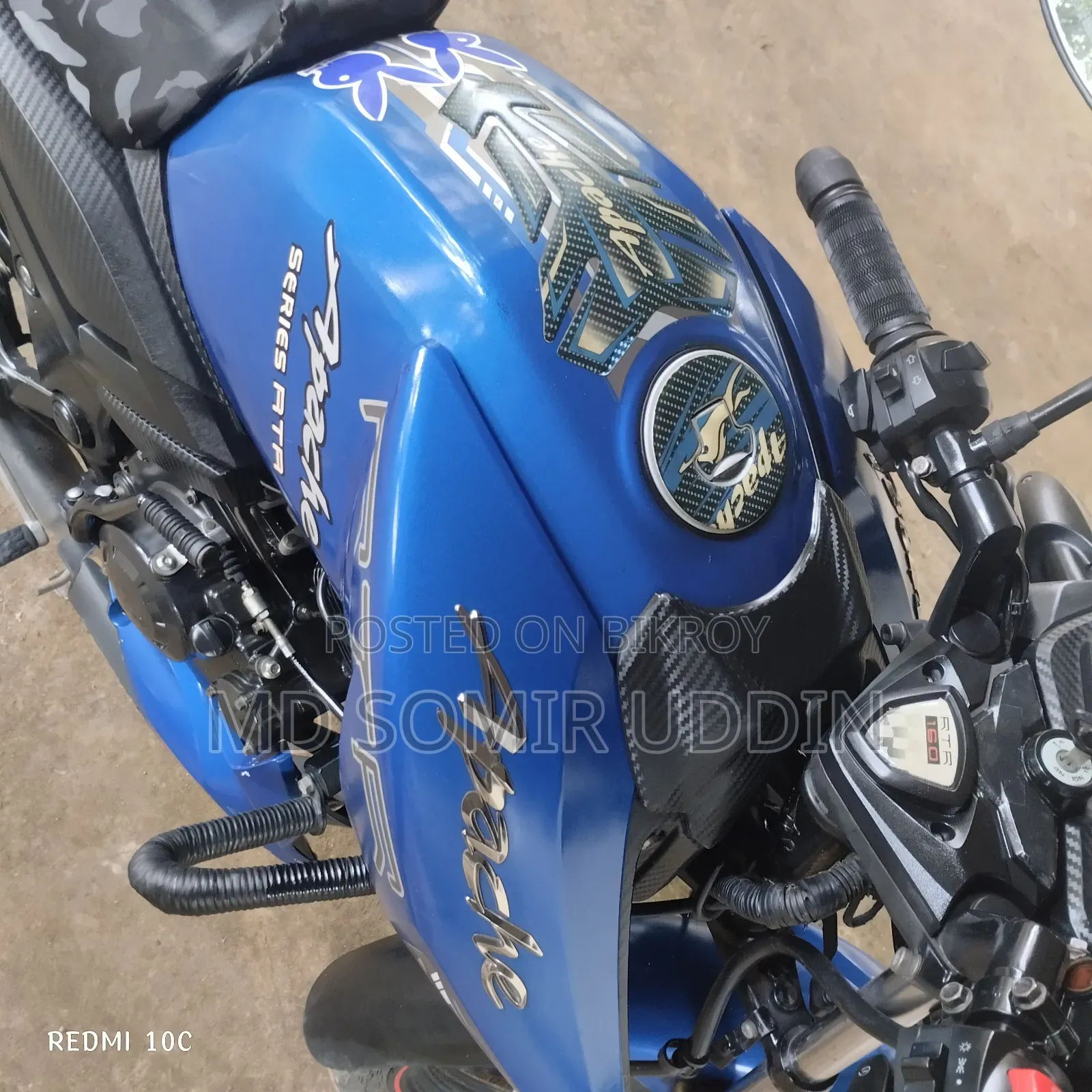 TVS Apache RTR 160 2V 2018 Blue