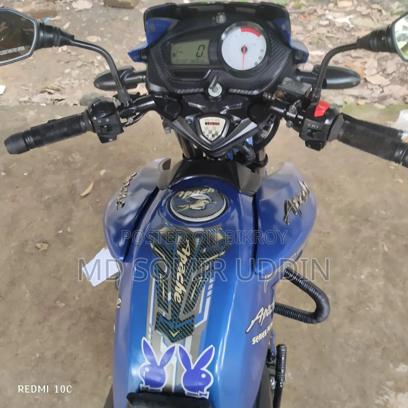 TVS Apache RTR 160 2V 2018 Blue