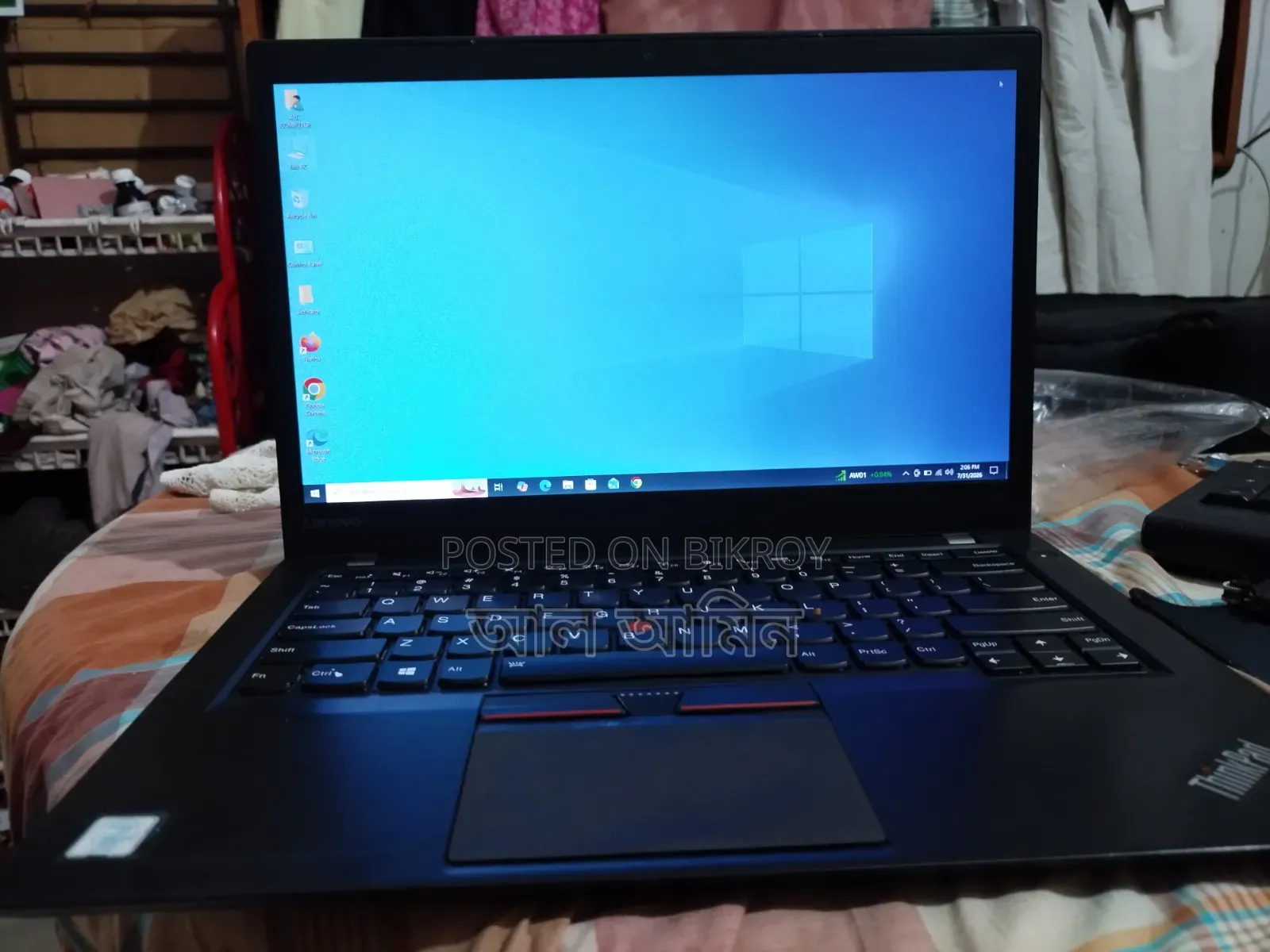 ল্যাপটপ Lenovo ThinkPad T460s ৮জিবি র‍্যাম Intel Core i5 এসএসডি ২৫৬জিবি