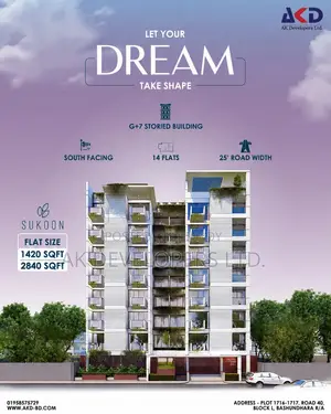 4 Bedroom Apartment in Sukoon, Basundhara for Sale