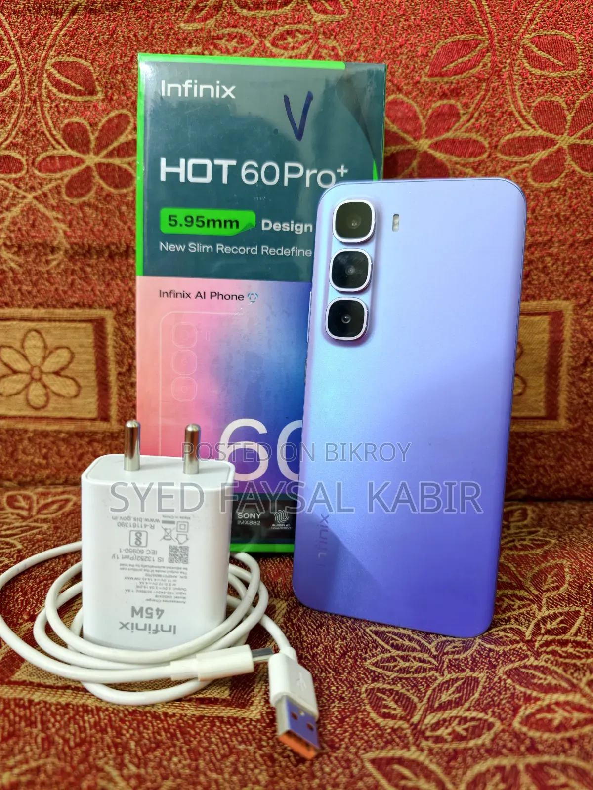 ইনফিনিক্স হট ৬০ প্রো+ ২৫৬ জিবি ব্লু