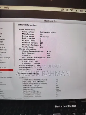 Laptop Apple MacBook 2012 12GB Intel Core i7 SSD 512GB