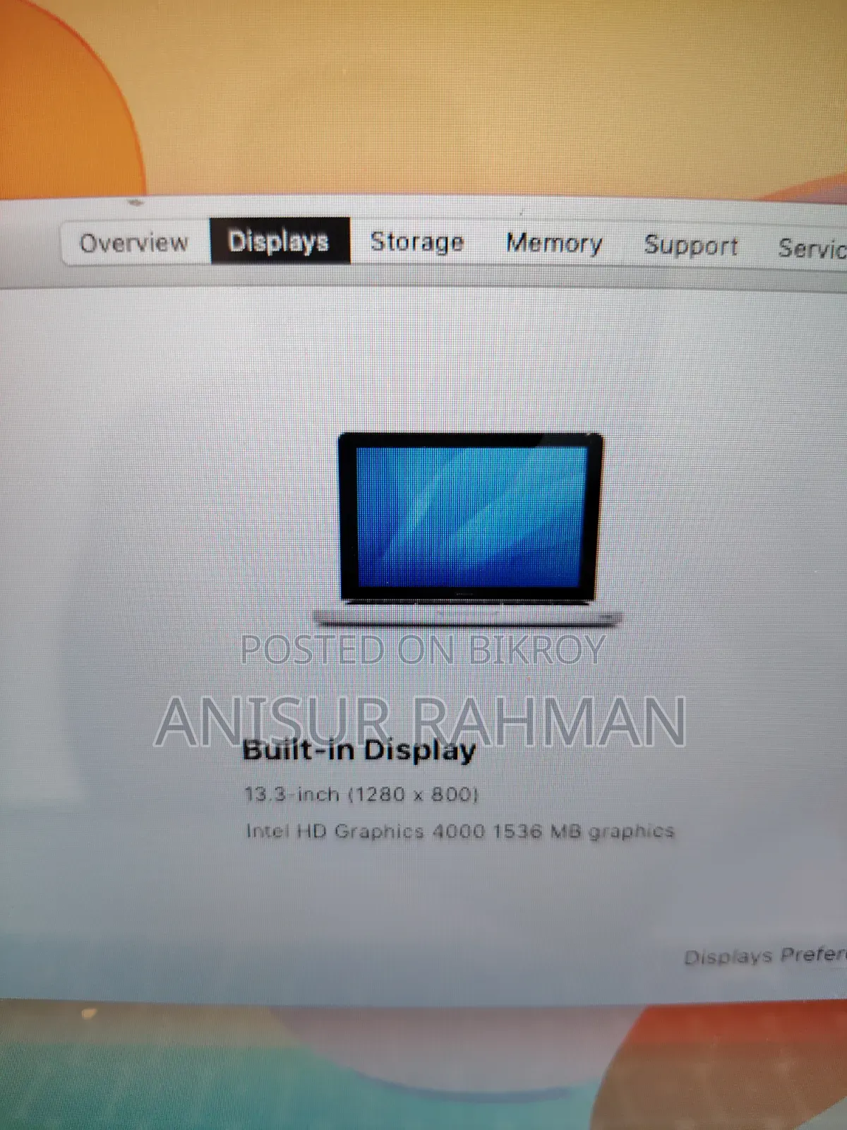 Laptop Apple MacBook 2012 12GB Intel Core i7 SSD 512GB
