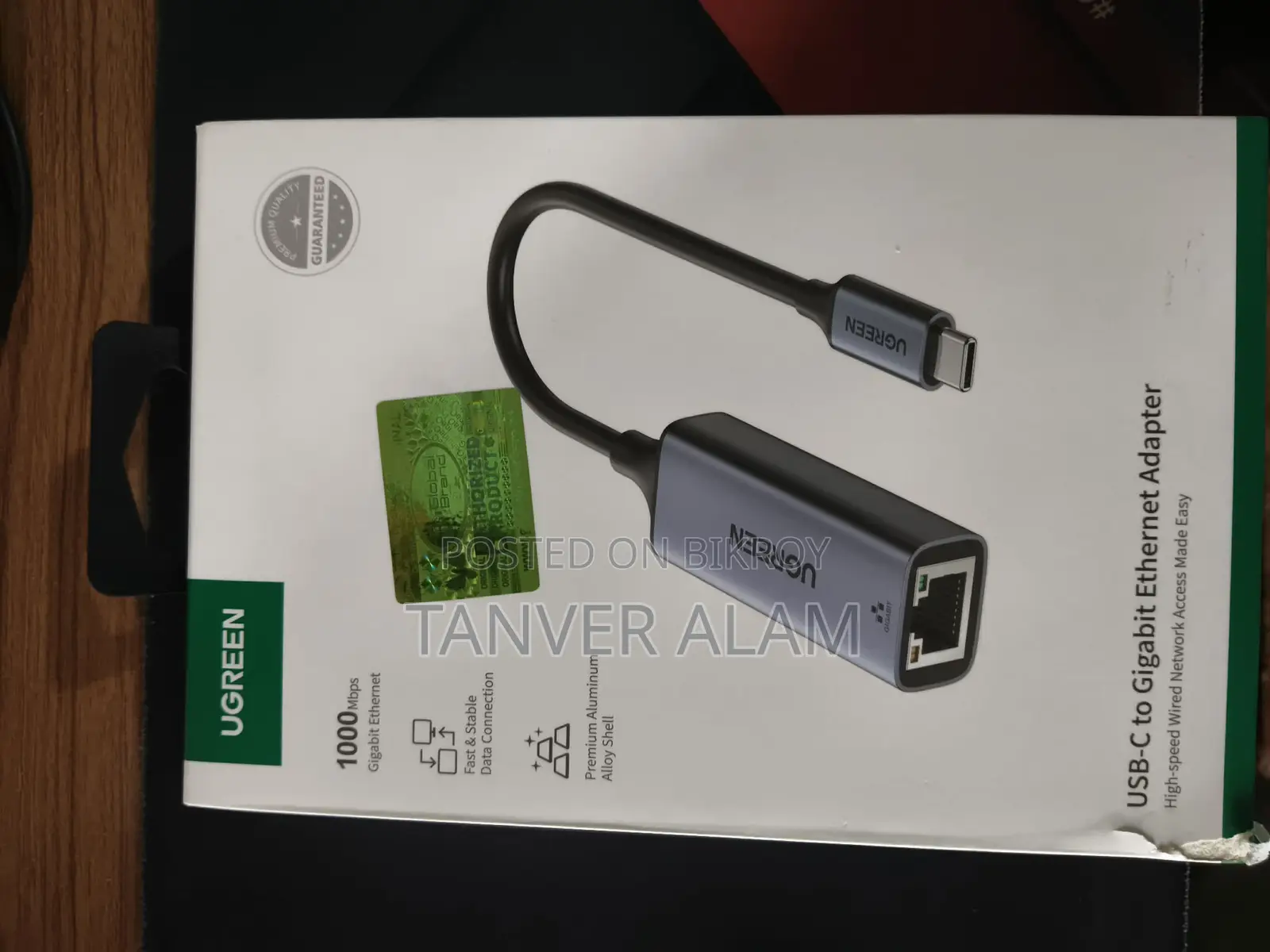 UGREEN USB-C to Gigabit Ethernet Adapter - Fresh Boxed