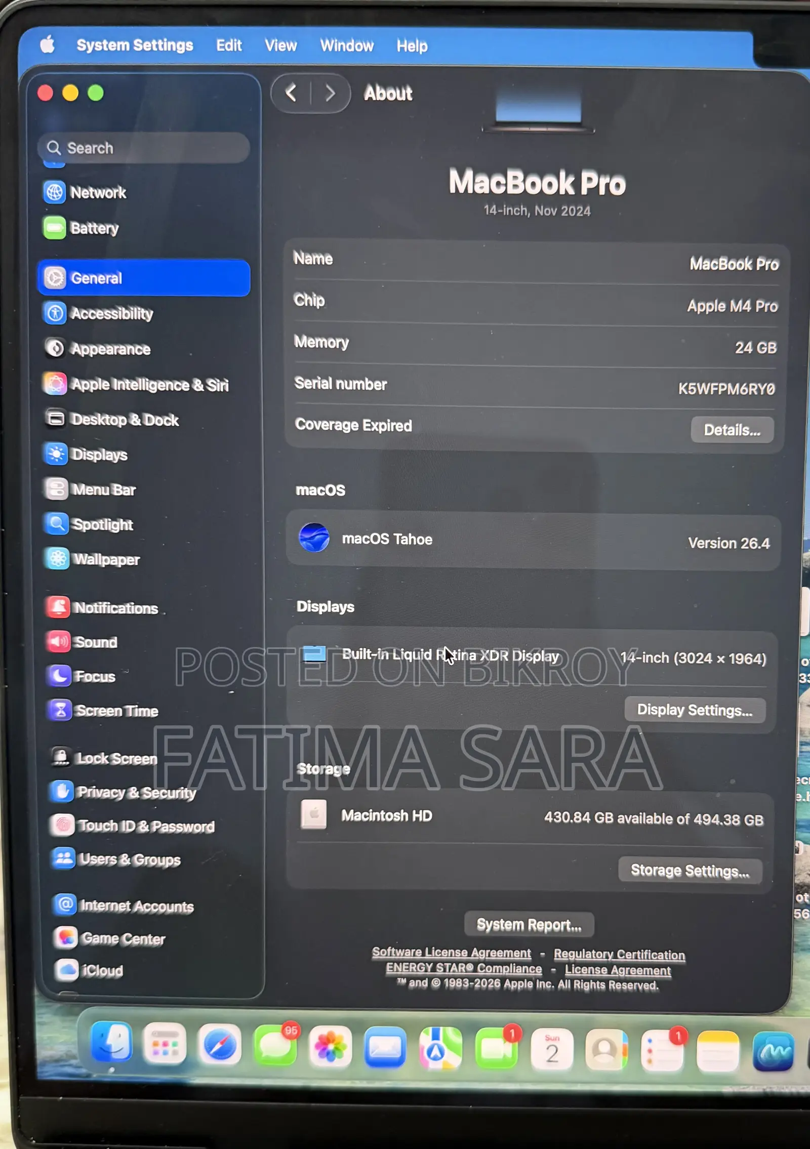 Laptop Apple MacBook Pro 2024 M4 Pro 24GB Apple M4 Pro SSD 512GB