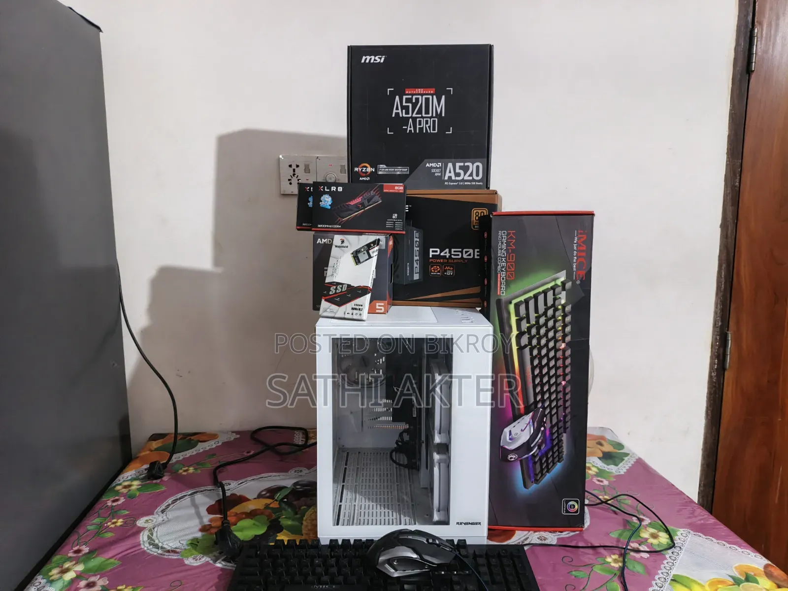 Desktop Computer MSI model 16GB AMD Ryzen 5 SSD 256GB