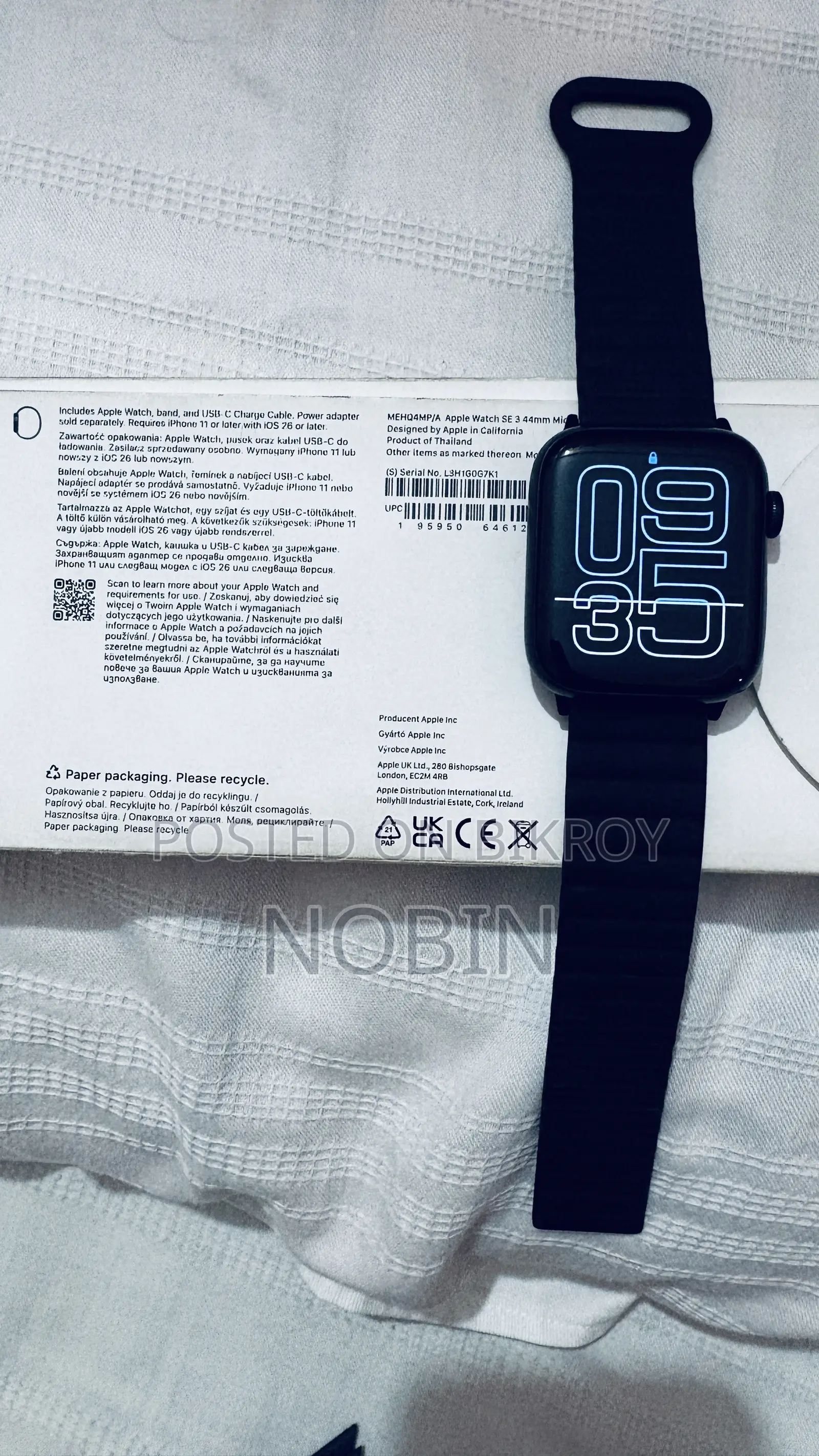 Apple Watch SE3 (44mm) | 100% Battery Health | Official Warranty |