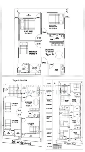 3 Bedroom Apartment in Rainbow Pk Villa, Mirpur for sale
