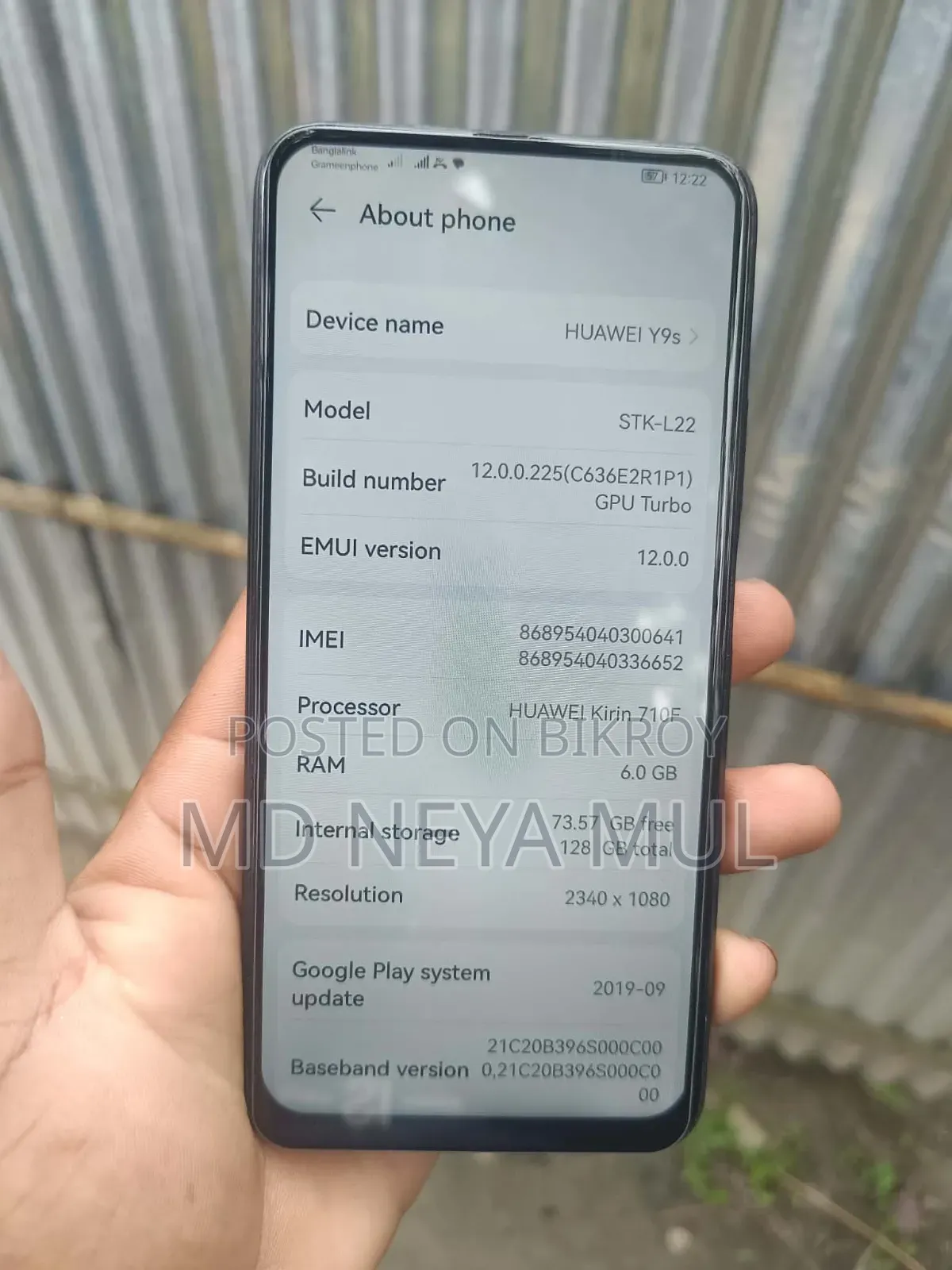 Huawei Y9s 128 GB Black