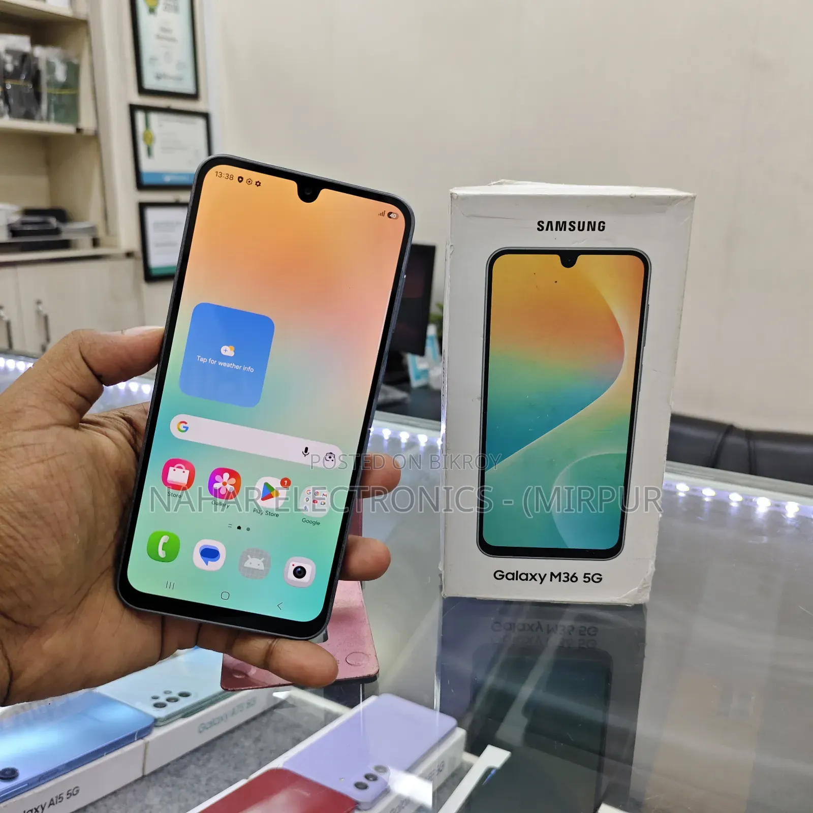 স্যামসাং গ্যালাক্সি এম৩৬ ৫জি ১২৮ জিবি ব্ল্যাক