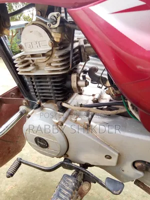 লাল রঙের ২০১৭ মডেলের বাজাজ সিটি ১০০