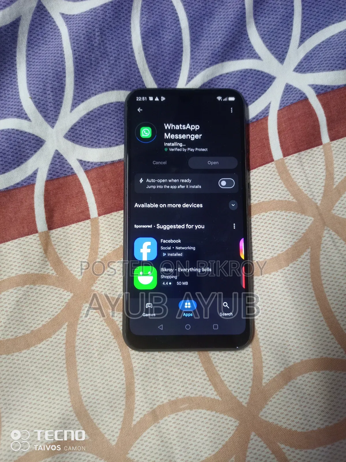Ravoz Z5 LITE ৩২ জিবি কালো