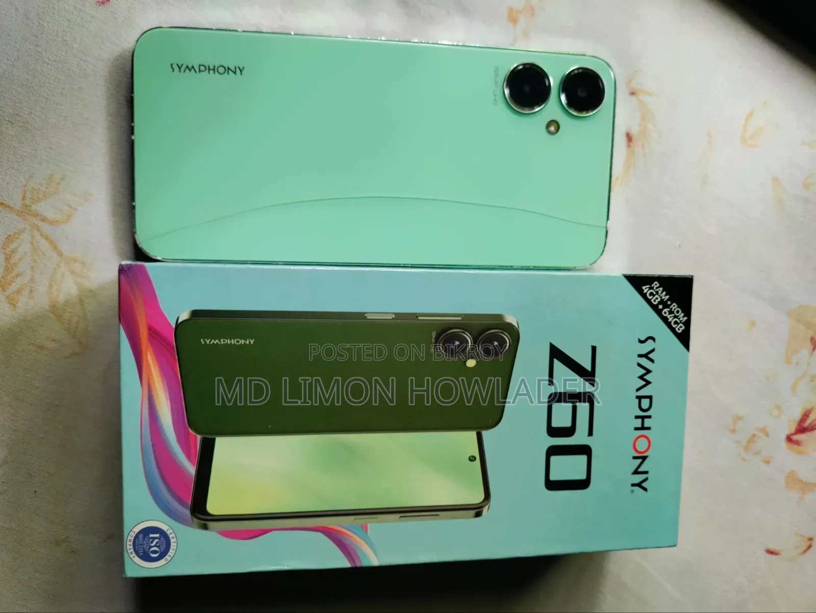 সিম্ফোনি জেড৬০ ৬৪ জিবি গ্রিন