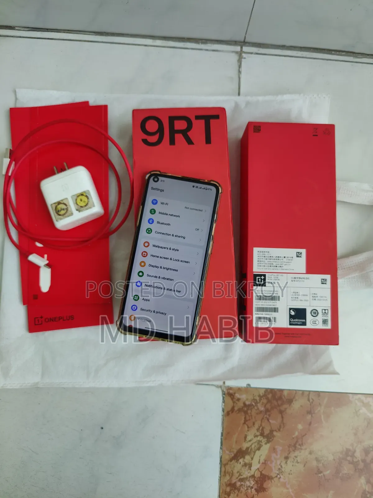 OnePlus 9RT 5G 256 GB Silver