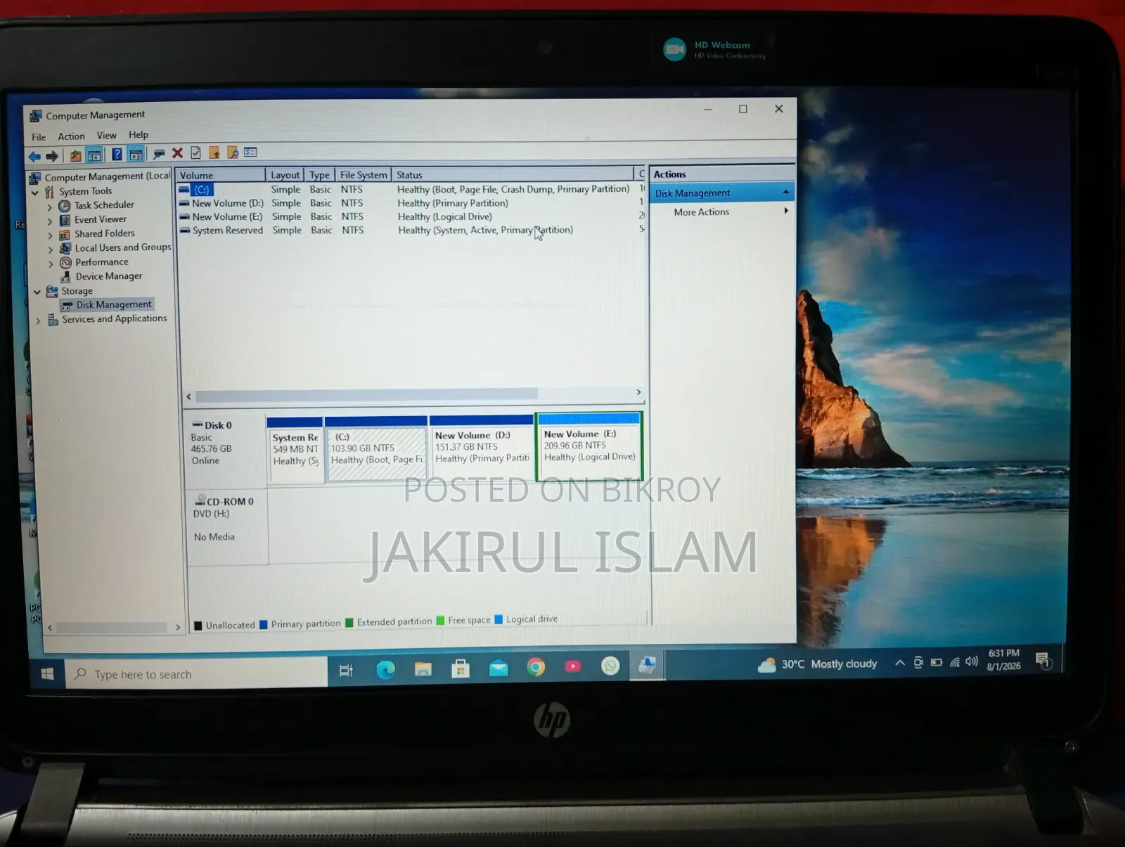 Laptop HP ProBook 440 G2 8GB Intel Core i3 HDD 500GB