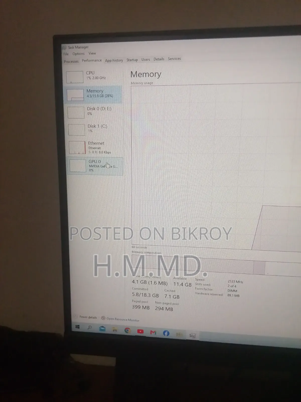 Desktop Computer Gigabyte 16GB Intel Core i5 Solid State Hybrid Drive + Solid State Drive 1 Terabyte