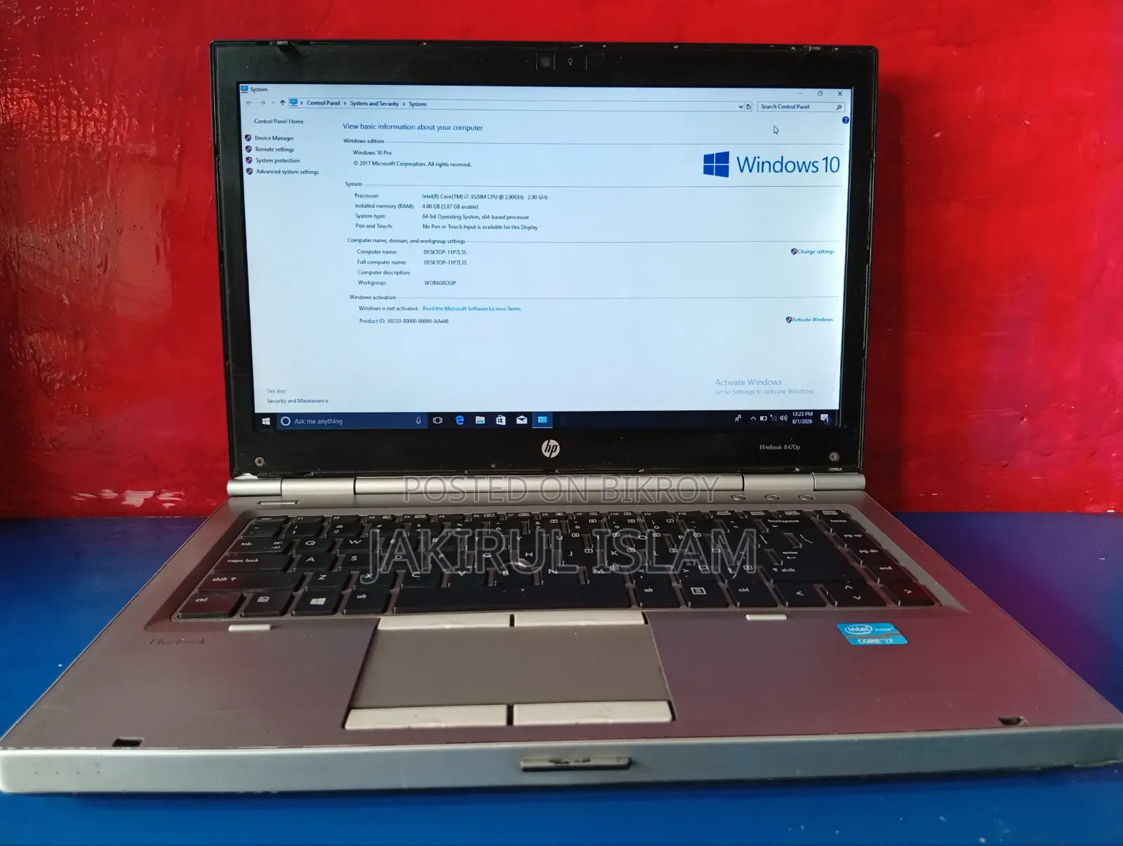 Laptop HP Compaq 8440p 4GB Intel Core i7 HDD 500GB