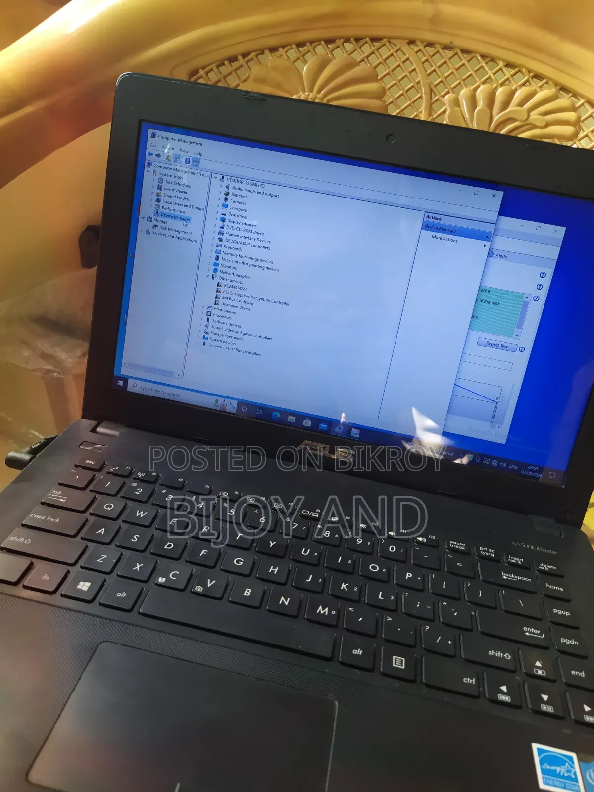 ল্যাপটপ আসুস X452CP ২জিবি ইন্টেল অ্যাটম এসএসডি ৩৫০জিবি