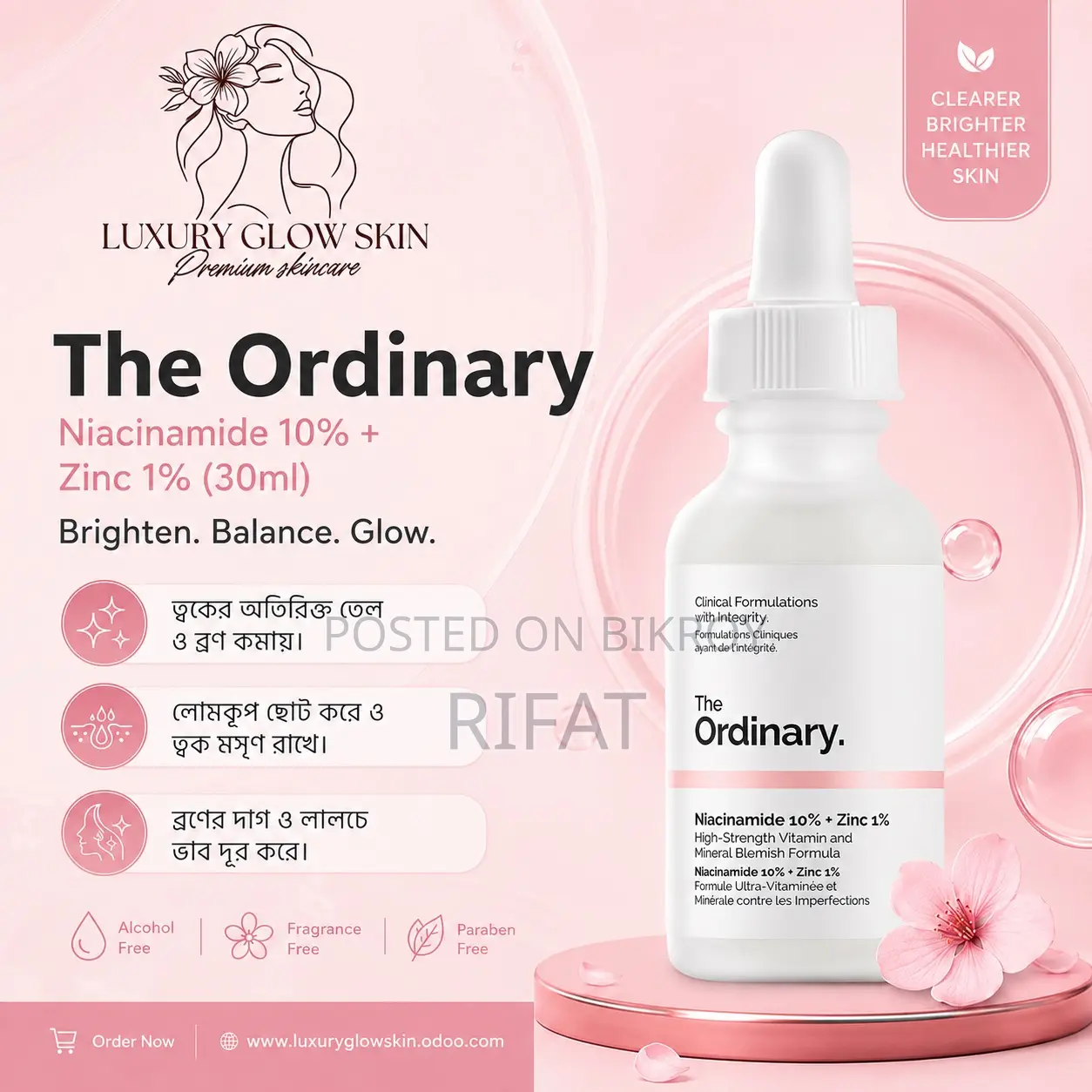 Authentic Imported Ordinary Niacinamide Face Serum