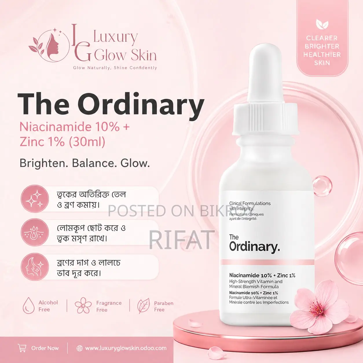 Authentic Imported Ordinary Niacinamide Face Serum