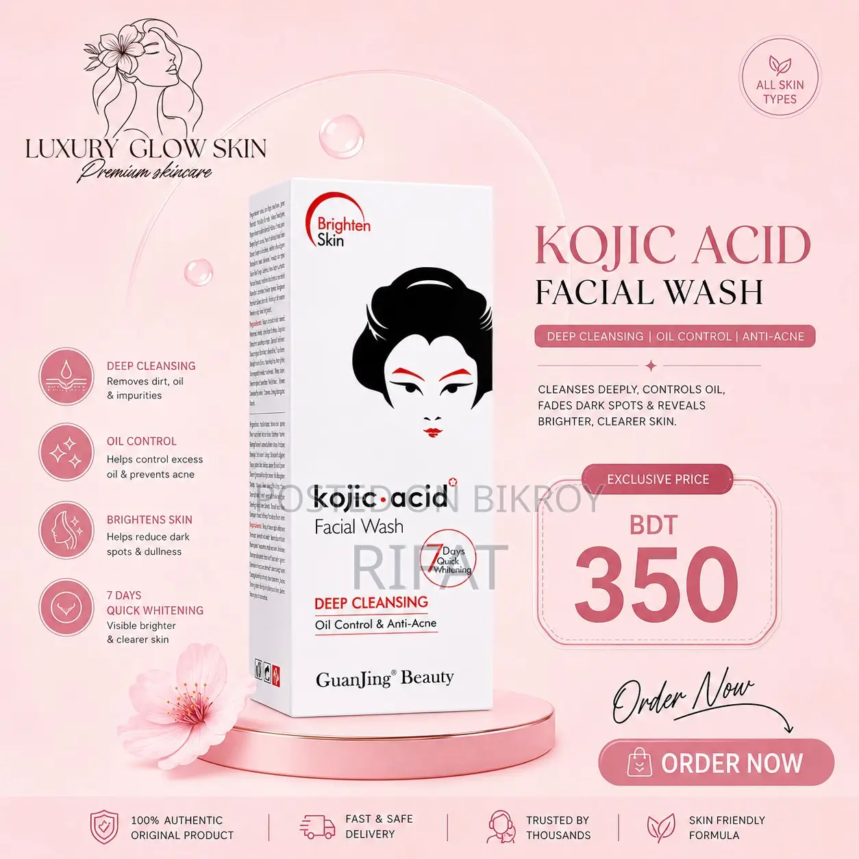 Kojic Acid Facewash / Cleanser
