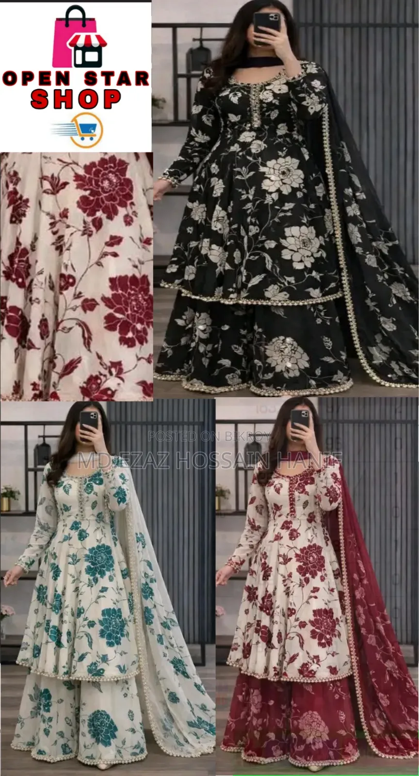 Golap Gown Three Piece Nice Colour