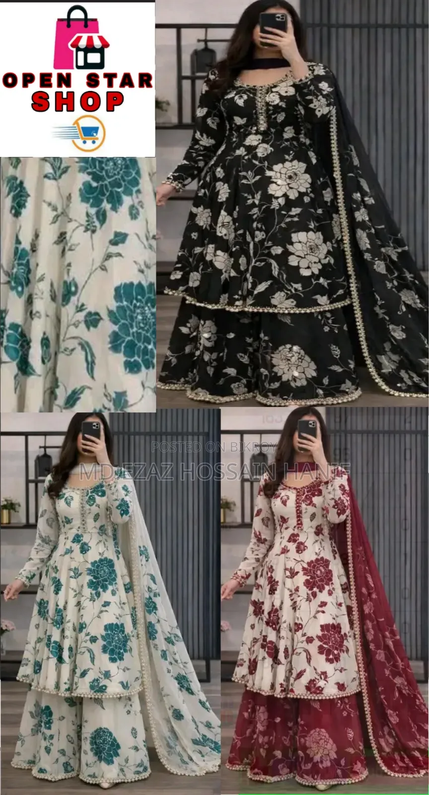 Golap Gown Three Piece Nice Colour
