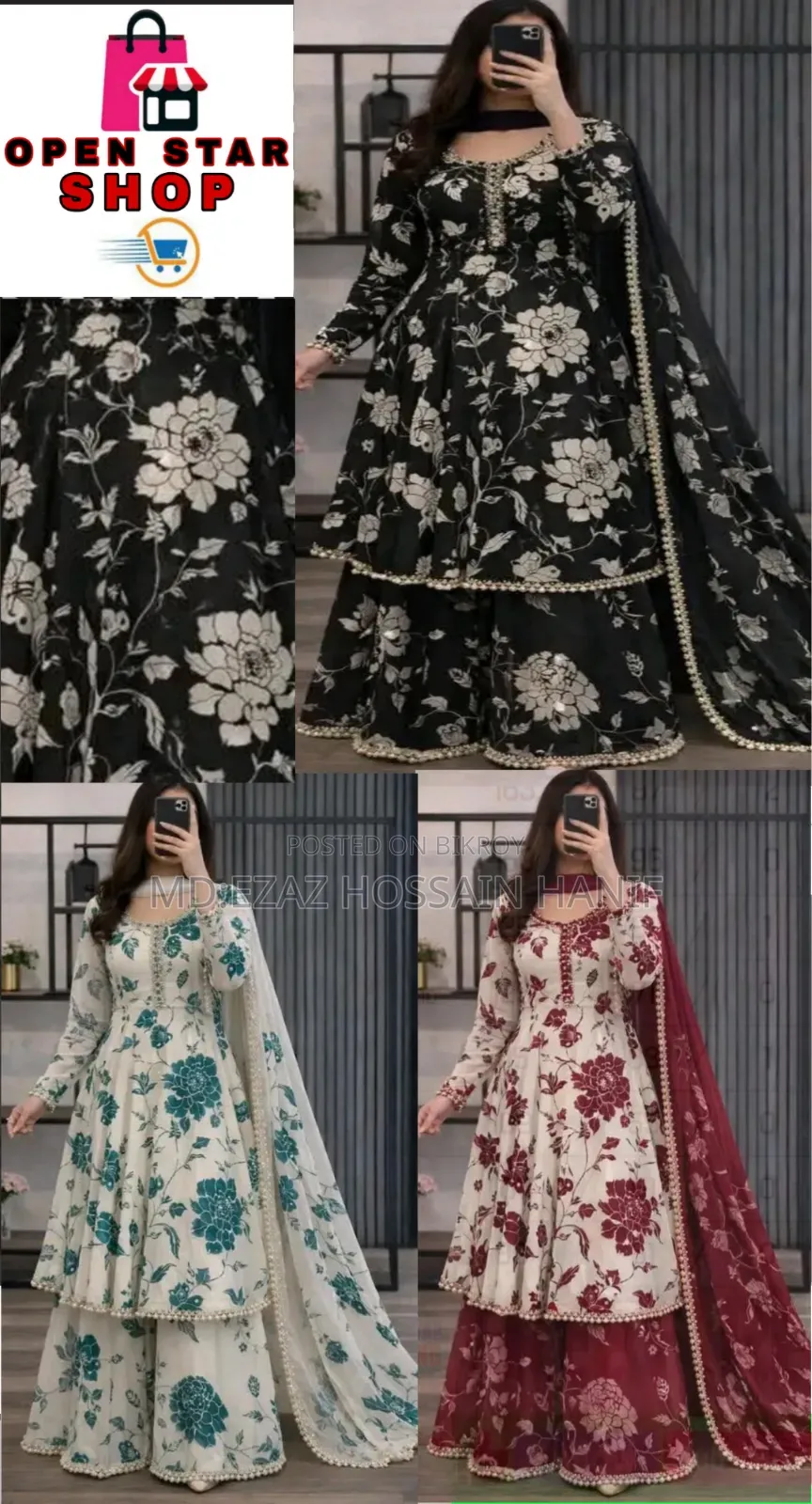 Golap Gown Three Piece Nice Colour