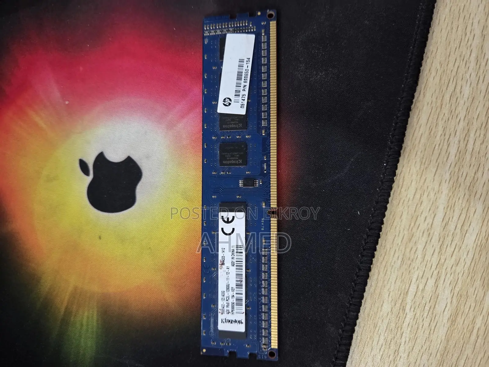 4 GB RAM DDR3 1rx8 PC3L-12800U-11-12-A1