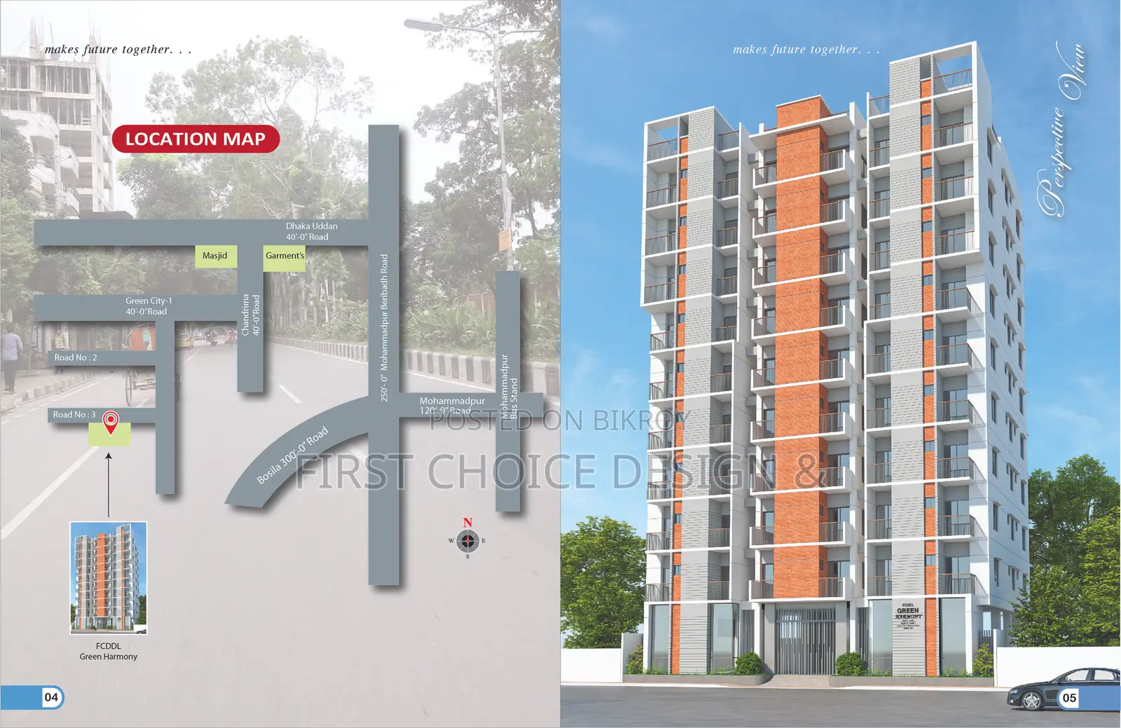 Furnished 3 Bedroom Apartment in First Choice Green, Mohammadpur for Sale