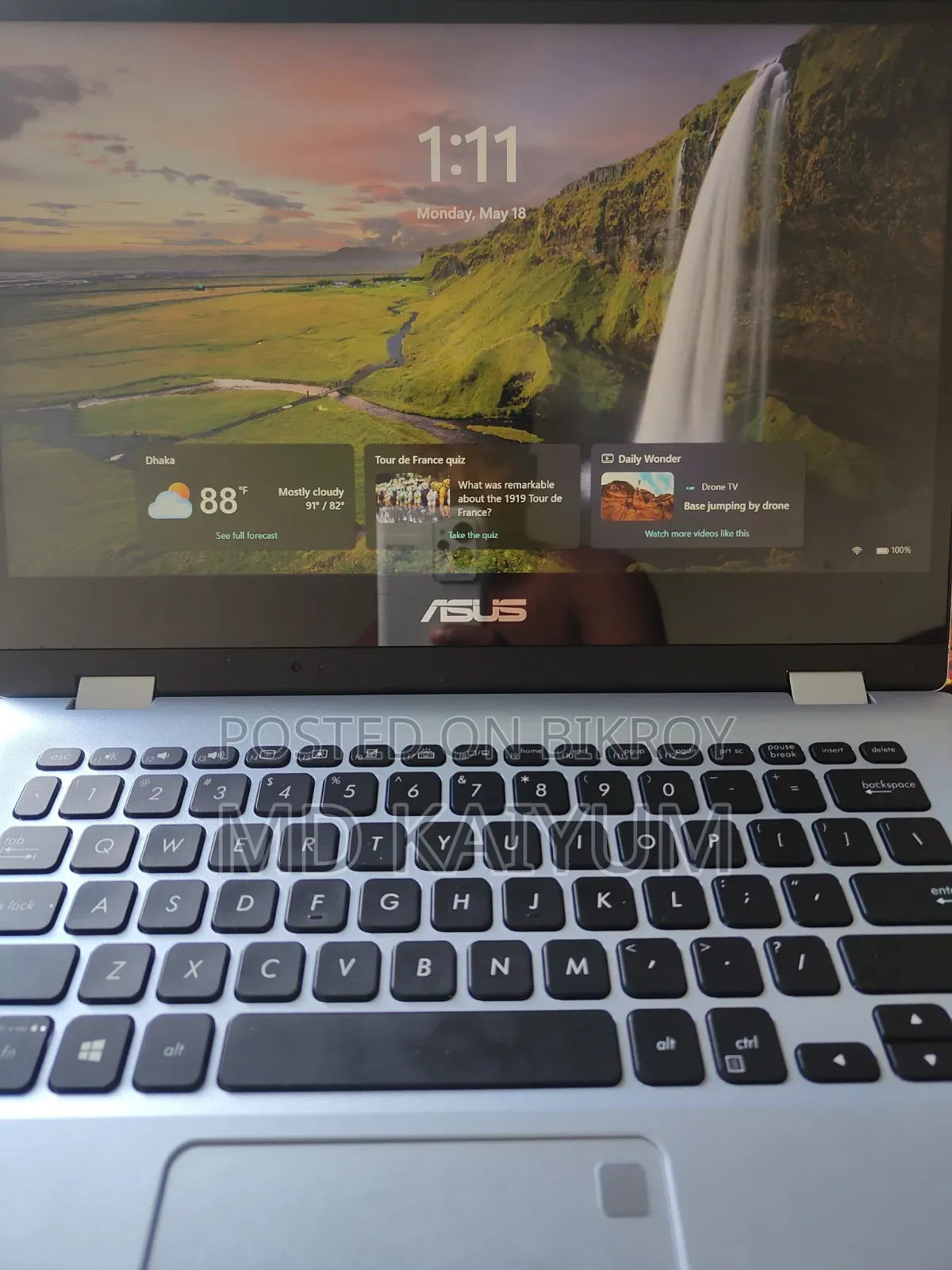 Laptop ASUS 4gb SSD 256gb