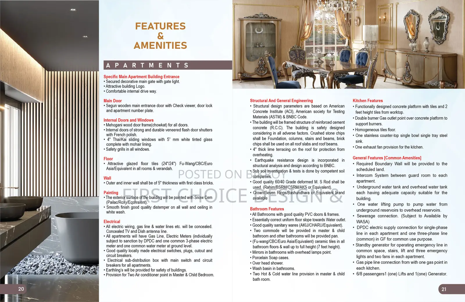 Furnished 2bdrm Apartment in First Choice Sk, Mohammadpur for Sale