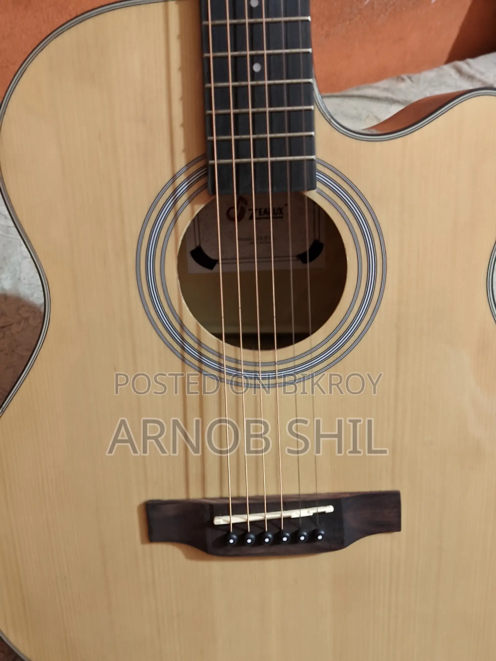 Urgent Sell – Zealux ZA-81C Cutaway Acoustic Guitar My Beloved Guitar