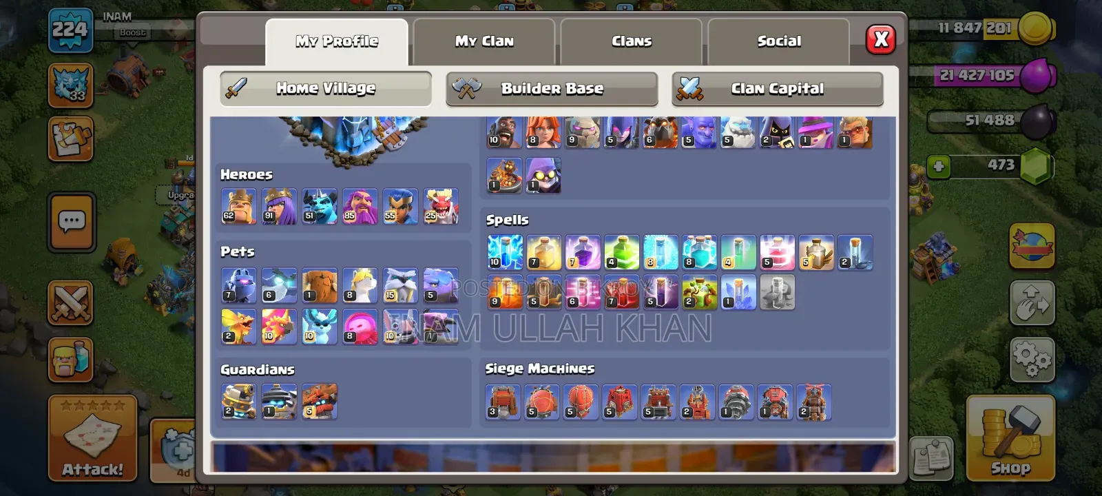T H 18 Clash of Clans Id
