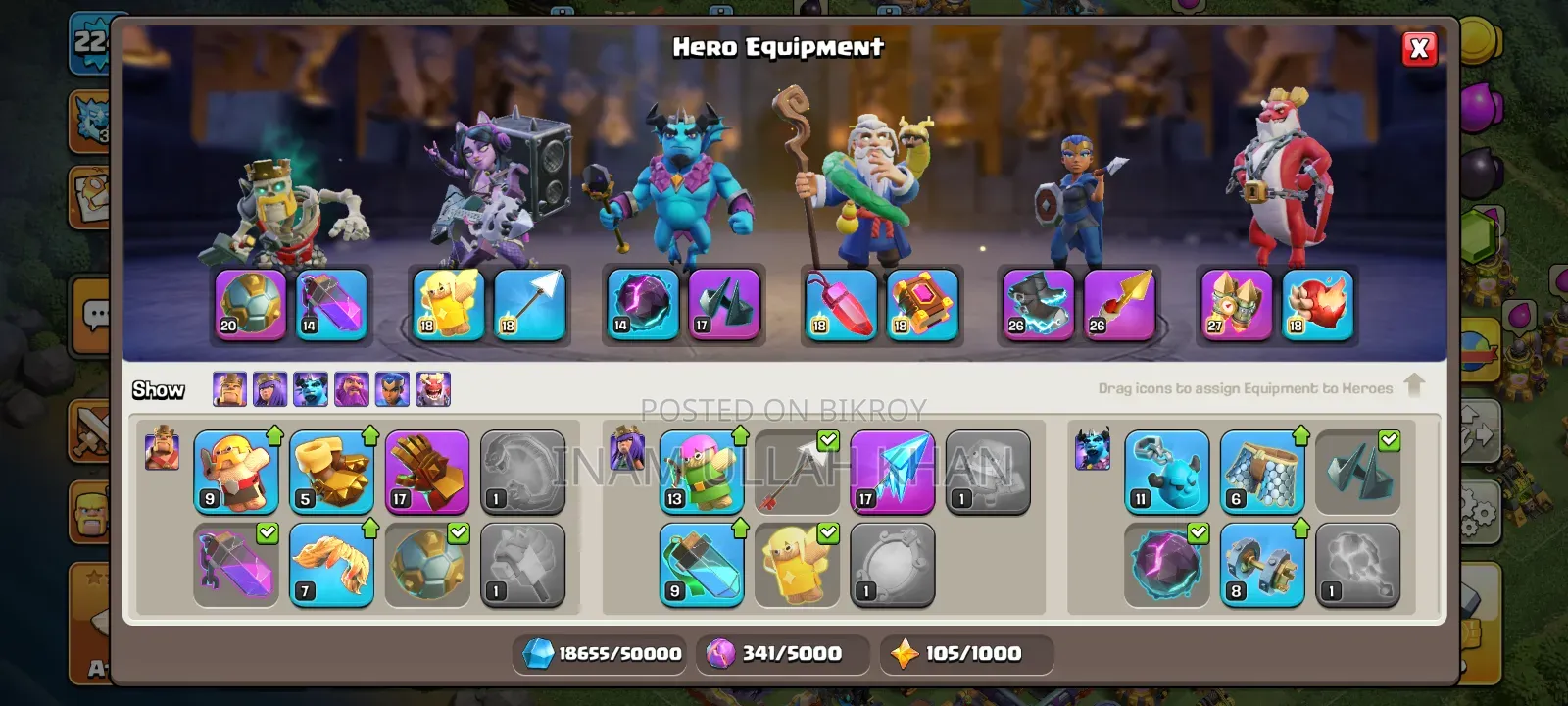 T H 18 Clash of Clans Id