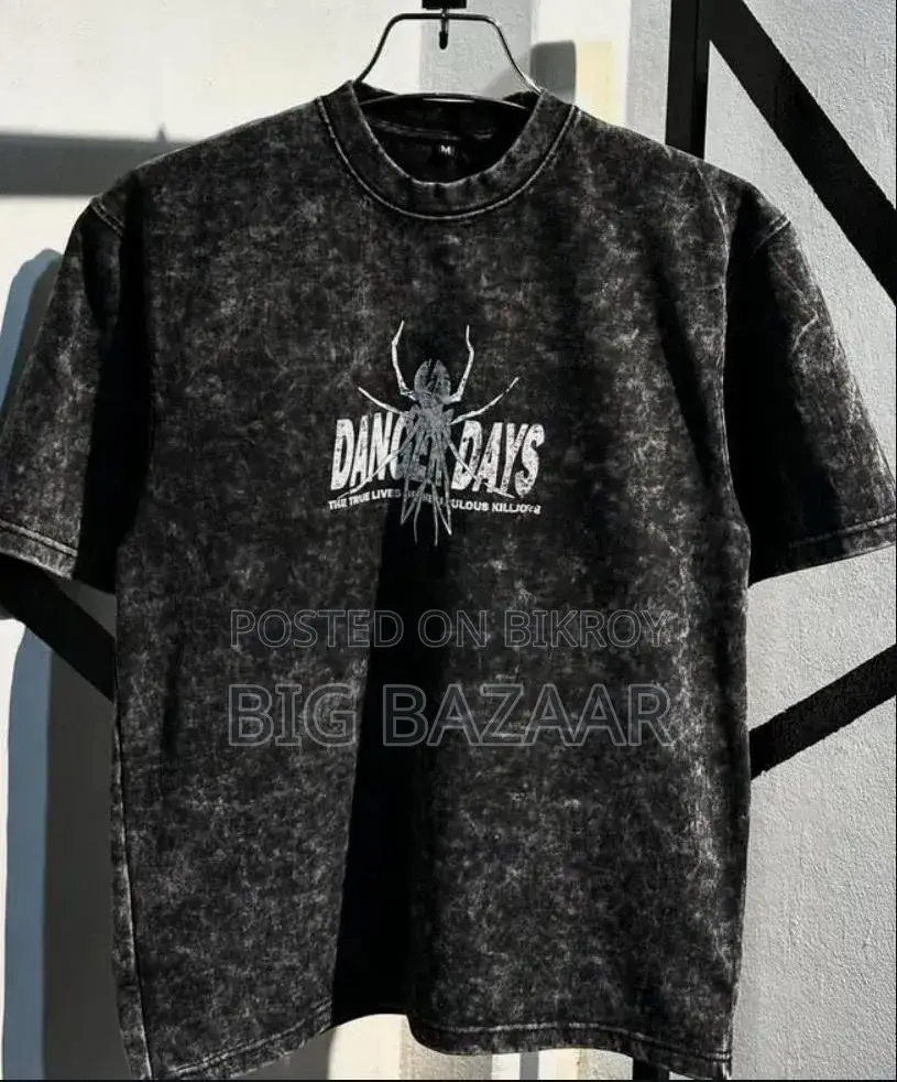 Exclusive Premium Acid Wash Drop Shoulder T-Shirt for Men