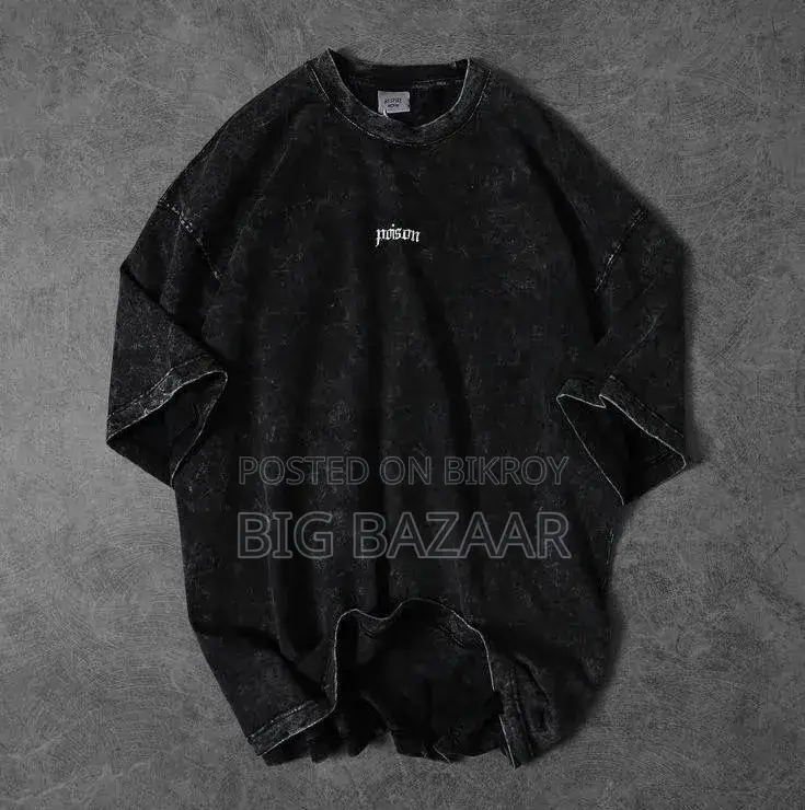 Exclusive Premium Acid Wash Drop Shoulder T-Shirt for Men