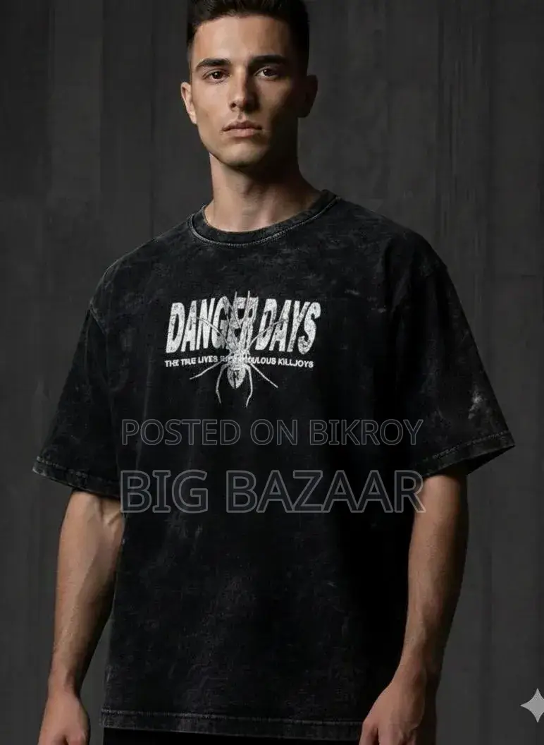 Exclusive Premium Acid Wash Drop Shoulder T-Shirt for Men