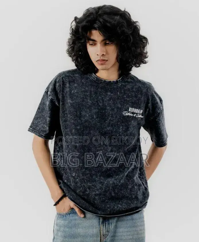 Exclusive Premium Acid Wash Drop Shoulder T-Shirt for Men
