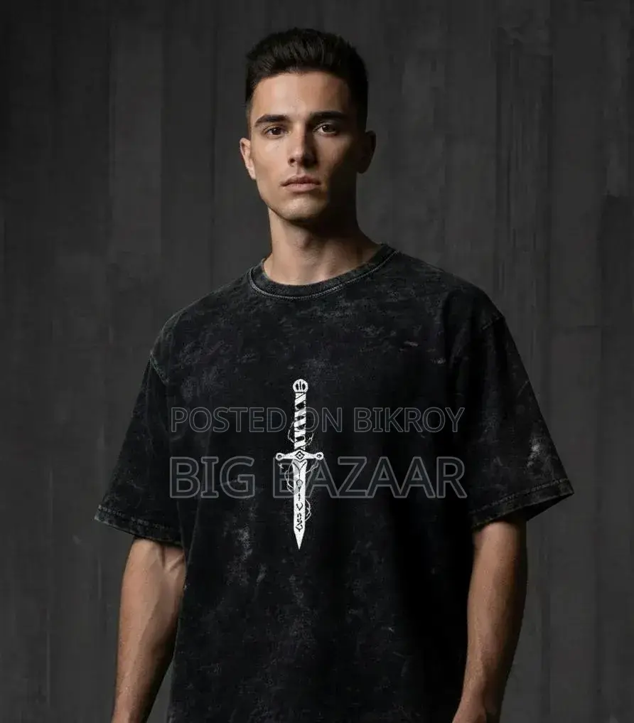 Exclusive Premium Acid Wash Drop Shoulder T-Shirt for Men