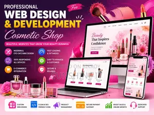 Professional Web Design Development for Cosmetic Shop